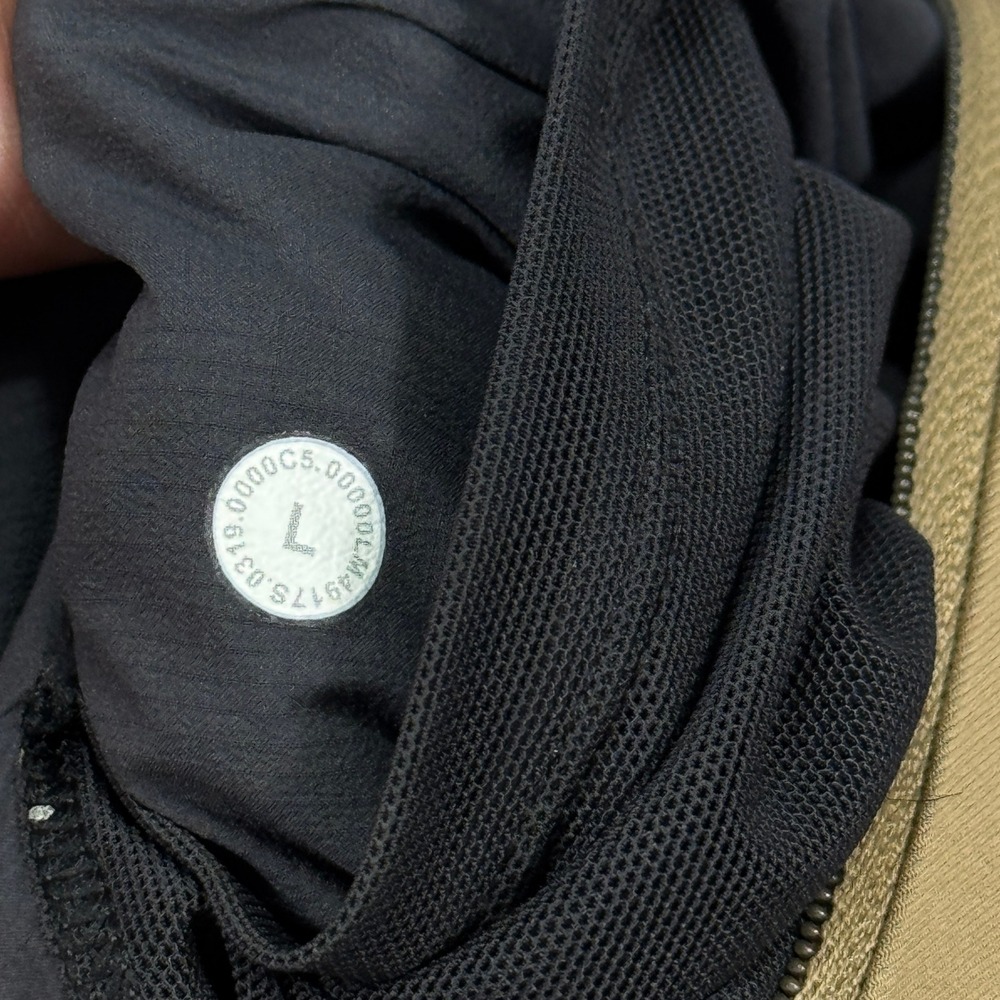 Lululemon Drivers Trench Coat Men's Large Brown Water Repellant Overcoat Outdoor - Picture 9 of 16